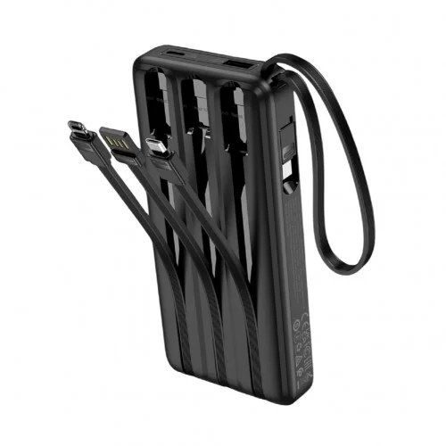 Hoco J146 10000 mAh 4 Kablolu Led Göstergeli Powerbank
