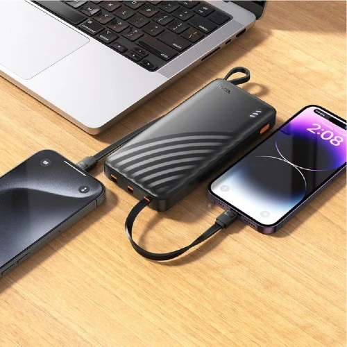Hoco J146 10000 mAh 4 Kablolu Led Göstergeli Powerbank