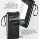 Jopus JP-P11 Urban Plus 10000 mAh Dijital Göstergeli Kablolu Powerbank | El Feneri