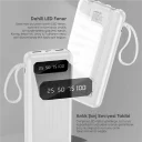 Jopus JP-P11 Urban Plus 20000 mAh Dijital Göstergeli Kablolu Powerbank | El Feneri