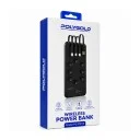 Polygold PG-PW16 12000 mAh Powerbank | 4 Kablolu | Vantuzlu | Kablosuz Şarj