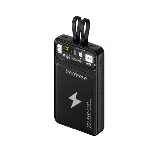 Polygold PG-PW210 10000 mAh Pd 22.5W | İki Kablolu Powerbank