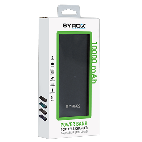 Syrox Syx-Pb117  10000 Mah Led Ekran Powerbank