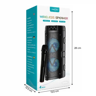 GTS-1926 Bluetooth Speaker 2 x 3" | Kablosuz Mikrofonlu