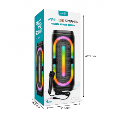 GTS-2132 Bluetooth Speaker | Rgb Ledli 2x4''