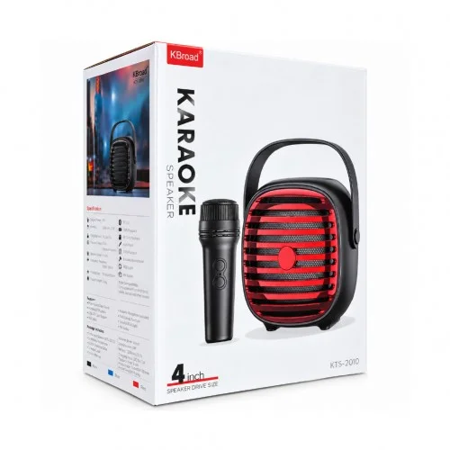 KTS-2010 Bluetooth Karaoke Speaker | FM Radio | Kablosuz Mikrofon