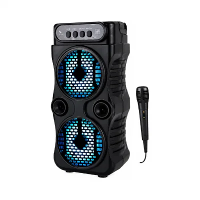 Leerfei LF-1688 Bluetooth Speaker 2x3" | Kablolu Mikrofon