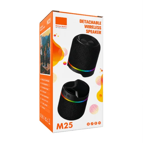 M25 RGB Bluetooth Speaker | TWS Eşleşmeli Çift Speaker