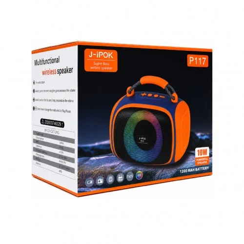 Polygold P117 Taşınabilir 10W RGB TWS Bluetooth Speaker | FM Radyo