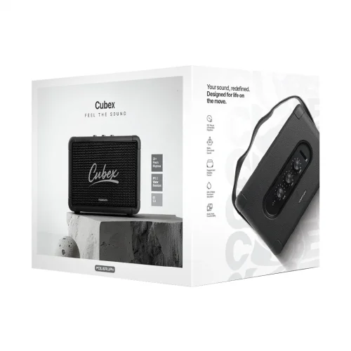 Powerway Cubex 40W Bluetooth Speaker | IPX2 Suya Dayanıklı | 20 Saat Çalma