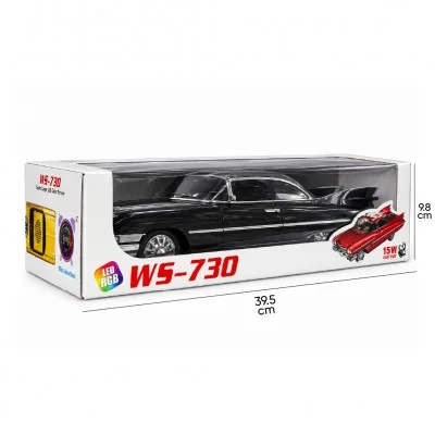 Wster WS-730 RGB TWS Araba Bluetooth Speaker | 15W Ses Gücü | Alarm | Saat | Hız Göstergesi