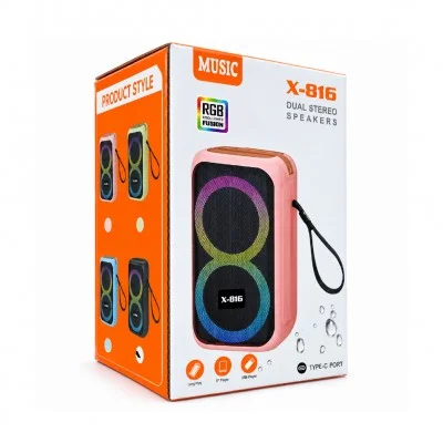 X-816 RGB Stereo 5W Mini Bluetooth Speaker