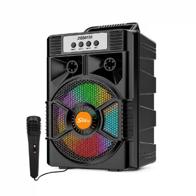 ZQS-8151 RGB Bluetooth Speaker 8" | Kablolu Mikrofon