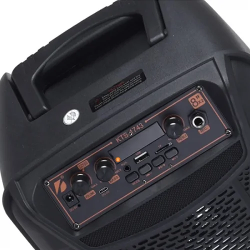 KTS-1743 Bluetooth Speaker | 2 x 8" | Mikrofon | Kumanda