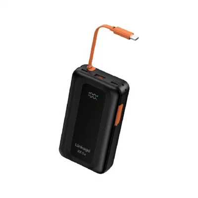 Linkage LKP60 10000 Mah 22.5W Powerbank | Lcd Gösterge | Makaralı Type-C Kablo