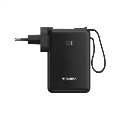 Torima Trm-1017 10000 mAh PD 22.5W Powerbank | 220V Priz Girişi |LCD Gösterge