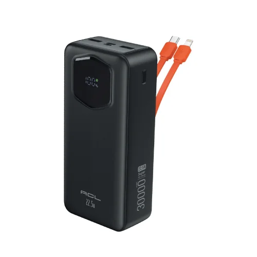Acl PW-138 30000 Mah 22.5W 3A Powerbank | LCD Göstergeli | Kablolu