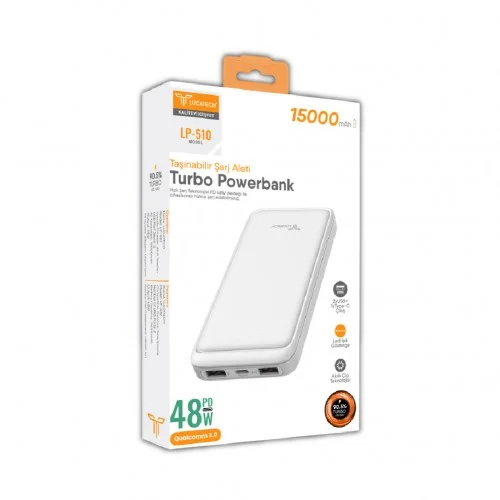 Lucatech LP-510 15000 Mah Led Göstergeli 48W PD Powerbank