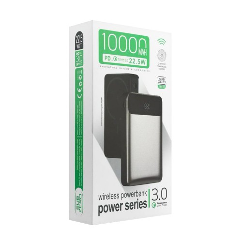 Subzero PR110 10000 Mah 22.5W QC3.0 Magsafe Powerbank | Lcd Göstergeli Subzero PR110 10000 Mah 22.5W QC3.0 Magsafe Powerbank | Lcd Göstergeli