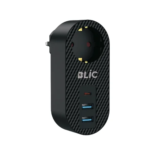 Blic FTR-07 Termal Akım Korumalı Priz | 1xPriz 2xUsb 1xPD