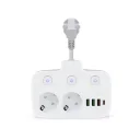 YK Design T3434 2'li Uzatma Kablosu | 3xUSB 1xPD | 150 cm