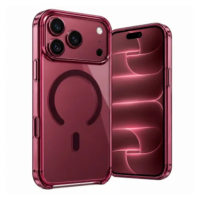İphone 18 Pro Mika Sararmaz Renkli Magsafe Şeffaf Kılıf | Animasyonlu