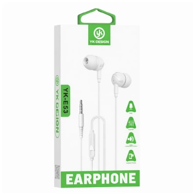 Yk Design E53 Mikrofonlu Kablolu Kulaklık
