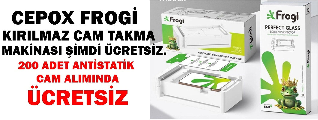 Cepox Frogi Cam Makinası Kampanyası | 200’lü Toptan Set Cepox Frogi Cam Makinası Kampanyası | 200’lü Toptan Set