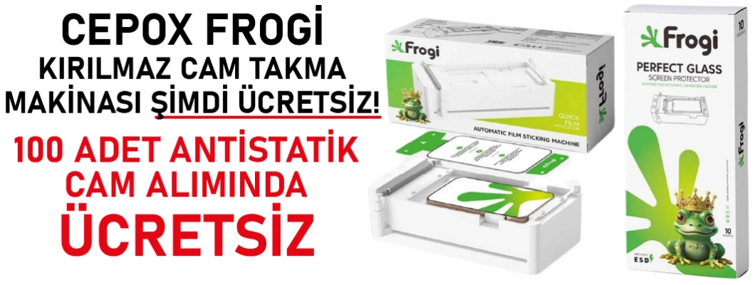 Cepox Frogi Cam Makinası Kampanyası | 100’lü Toptan Set