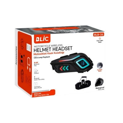 Blic BLB36 Kask Kulaklığı Intercom Sistemi