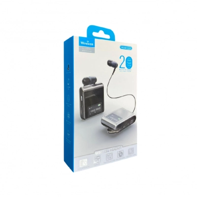 K89 Makaralı Bluetooth Kulaklık | LCD Ekran | Hızlı Şarj | Yaka Klipsi K89 Makaralı Bluetooth Kulaklık | LCD Ekran | Hızlı Şarj | Yaka Klipsi