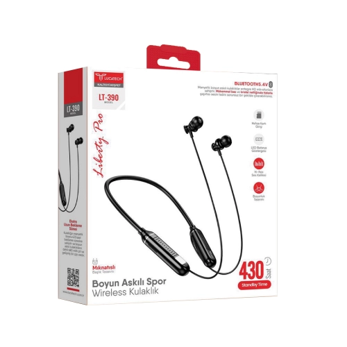 Lucatech LT390 130 Saat Boyun Askılı Bluetooth Kulaklık Lucatech LT390 130 Saat Boyun Askılı Bluetooth Kulaklık