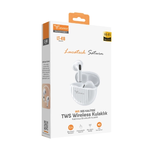 Lucatech LT418 Saturn TWS Bluetooth Kulaklık | HiFi Audio | BT 5.4 Lucatech LT418 Saturn TWS Bluetooth Kulaklık | HiFi Audio | BT 5.4