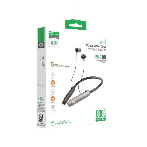 Lucatech LT485 Boyun Askılı Bluetooth Kulaklık | 600 Saat | ENC Lucatech LT485 Boyun Askılı Bluetooth Kulaklık | 600 Saat | ENC