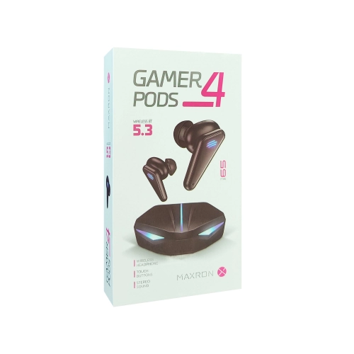 Maxron Gamerpods 4 Bluetooth Led Işıklı Kulak İçi Oyuncu Kulaklığı Maxron Gamerpods 4 Bluetooth Led Işıklı Kulak İçi Oyuncu Kulaklığı