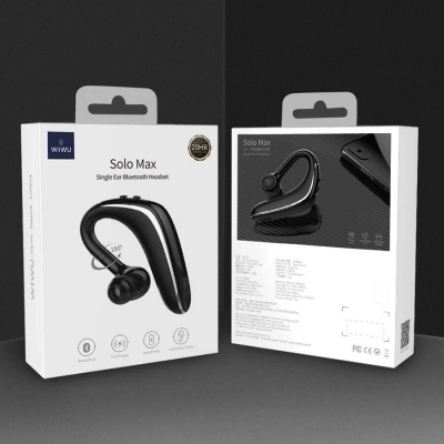 Wiwu Solo Max Bluetooth Kulaklık | Tekli kulaklık | 180 derece döner