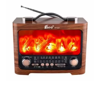NNS 821BT  Şömineli Bluetooth Speaker | FM AM SW Radyo