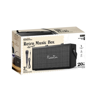 Acl Acs-19 RetroBox Bluetooth Speaker | Deri Kaplama