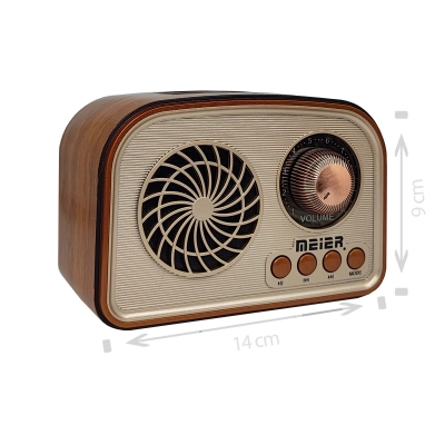 Meier Md-1010 Nostalji Mini Bluetooth Speaker Meier Md-1010 Nostalji Mini Bluetooth Speaker