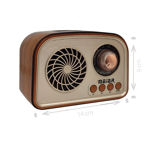 Meier Md-1010 Nostalji Mini Bluetooth Speaker Meier Md-1010 Nostalji Mini Bluetooth Speaker