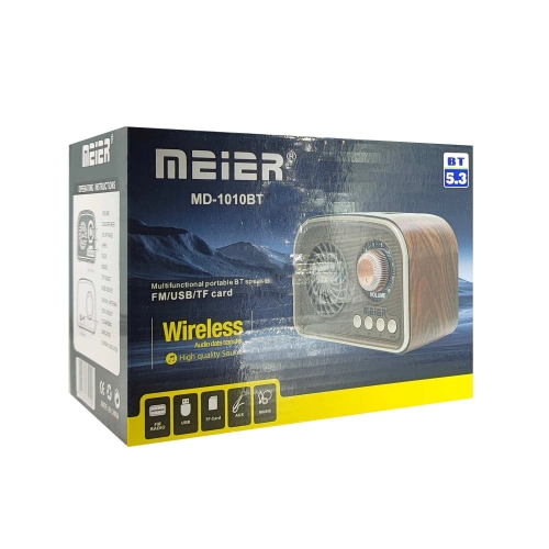 Meier Md-1010 Nostalji Mini Bluetooth Speaker Meier Md-1010 Nostalji Mini Bluetooth Speaker