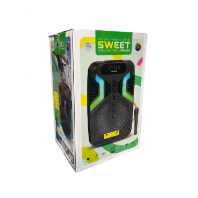 Subzero WR136 Sweet RGB Bluetooth Speaker 8" | TWS | Kablosuz Mikrofon