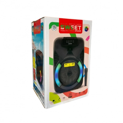 Subzero WR137 Sweet RGB Bluetooth Speaker 8" | TWS | Kablosuz Mikrofon