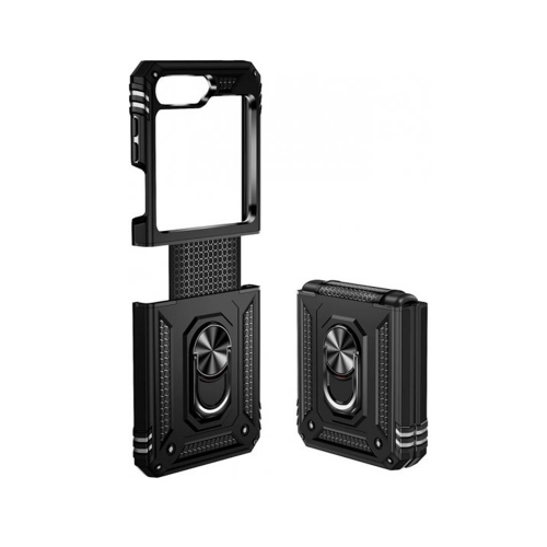 Samsung Z Flip 4 5G Yüzüklü Mıknatıslı Tank Kılıf Samsung Z Flip 4 5G Yüzüklü Mıknatıslı Tank Kılıf