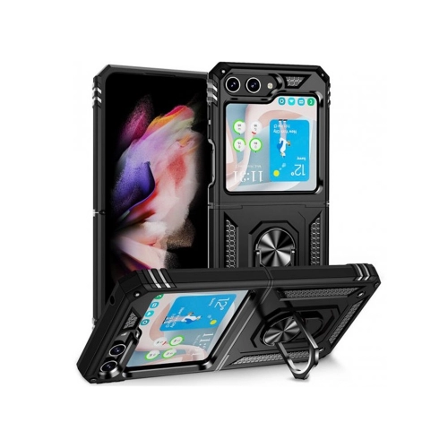 Samsung Z Flip 4 5G Yüzüklü Mıknatıslı Tank Kılıf Samsung Z Flip 4 5G Yüzüklü Mıknatıslı Tank Kılıf