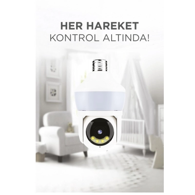 CMR-26 Wifi 360 Security Ampül Kamera