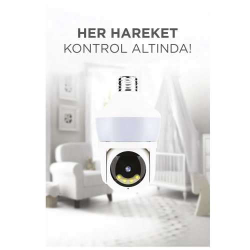 CMR-26 Wifi 360 Security Ampül Kamera CMR-26 Wifi 360 Security Ampül Kamera