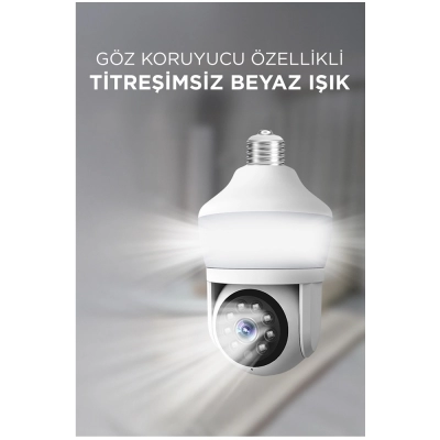 CMR-26 Wifi 360 Security Ampül Kamera