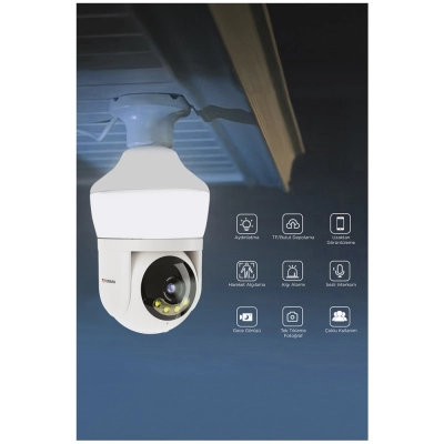 CMR-26 Wifi 360 Security Ampül Kamera