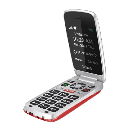 Welio Wkey T300 Tuşlu Telefon | KVK Garantili | Kırmızı Gümüş Welio Wkey T300 Tuşlu Telefon | KVK Garantili | Kırmızı Gümüş